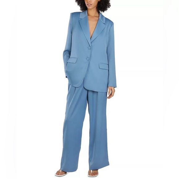 NWT! BAR III x Nicole Williams English Oversized Boyfriend Style Blazer Jacket - Picture 5 of 8